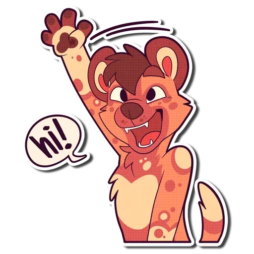 Cinnamon Wild Dog - Sticker