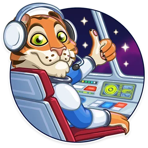 Cosmic Tiger - Sticker 3