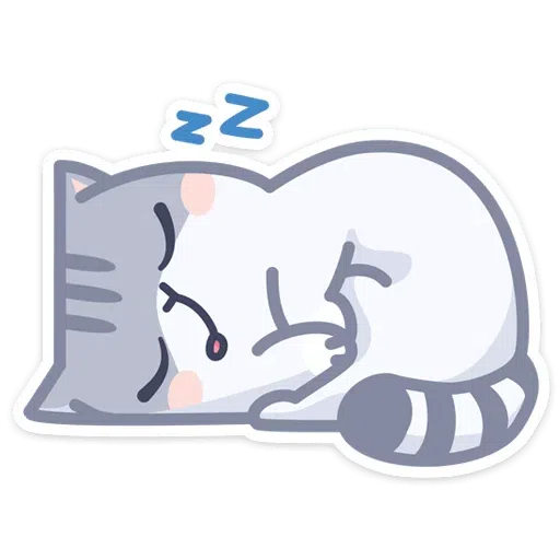 Gray Cat - Sticker 5