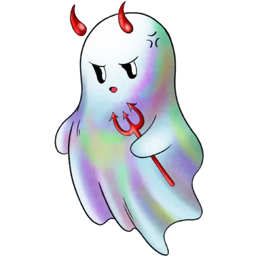 Rainbow Ghost- Sticker