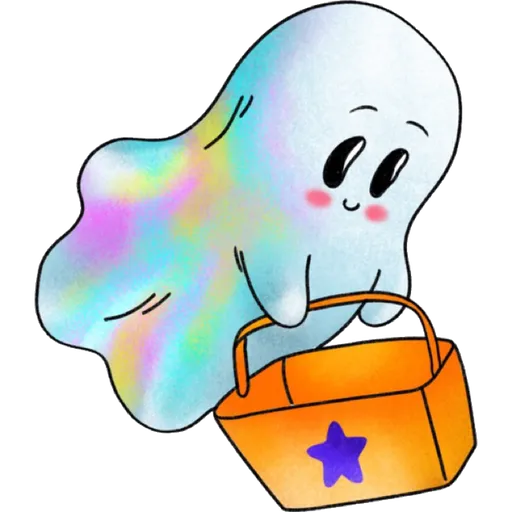 Rainbow Ghost - Sticker 8