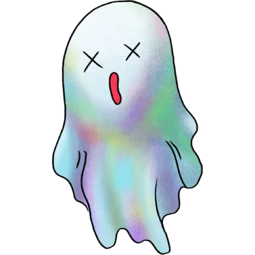 Rainbow Ghost - Sticker 3