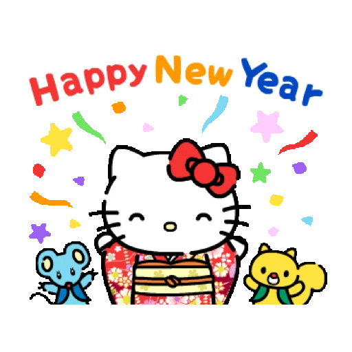 Hello Kitty 新年動態貼圖 (CNY) GIF*- Sticker