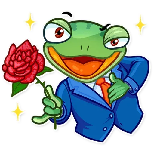 Banker Frog- Sticker