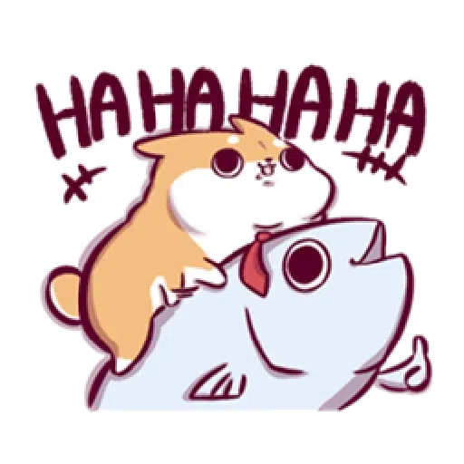 Marshmallow Shiba - work life - Sticker 6