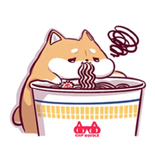 Marshmallow Shiba - work life - Sticker 8