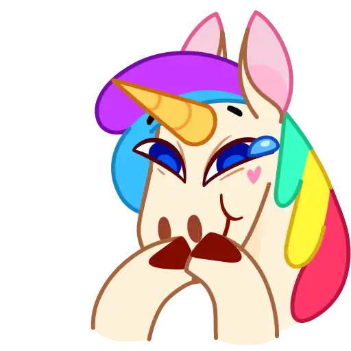 Rainbow Unicorn- Sticker