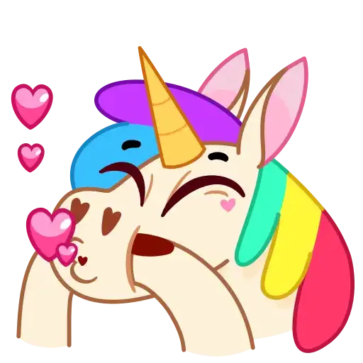 Rainbow Unicorn - Sticker 2