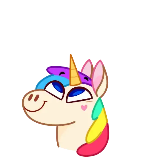 Rainbow Unicorn - Sticker 3