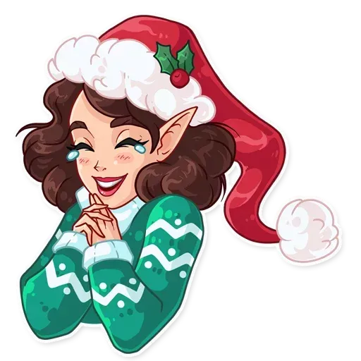 Penelope the Elf- Sticker