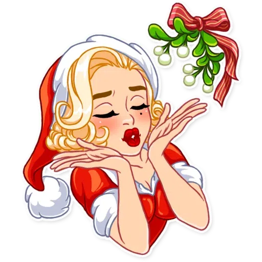 Santa Girl - Sticker 2