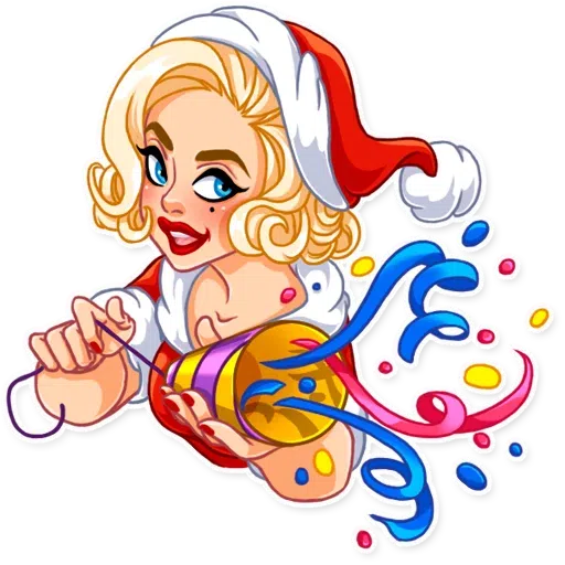 Santa Girl - Sticker 7