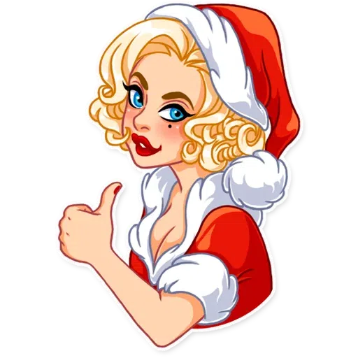 Santa Girl - Sticker 3