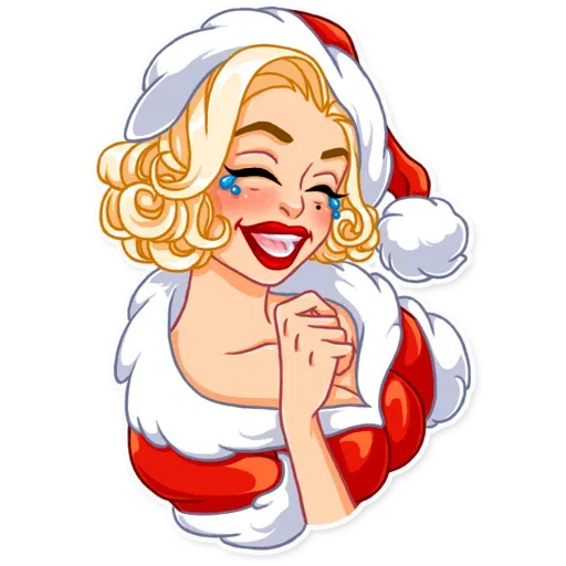 Santa Girl- Sticker