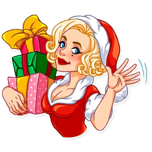 Santa Girl - Sticker 5