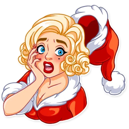 Santa Girl - Sticker