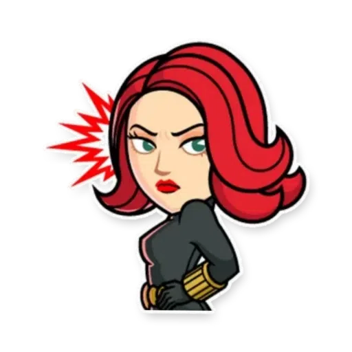 black widow - Sticker