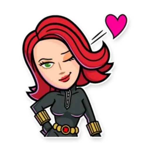 black widow - Sticker