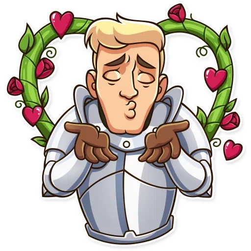 Caballero Romántico - Sticker 2